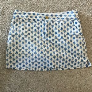 LILLY PULITZER Nicki Sea Turtle Print Skirt | Skort Size 8